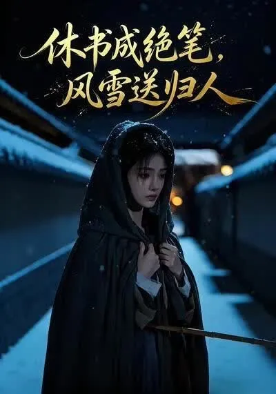 休书成绝笔,风雪送归人